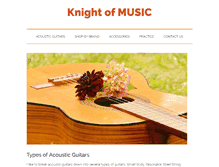 Tablet Screenshot of knightofmusic.com